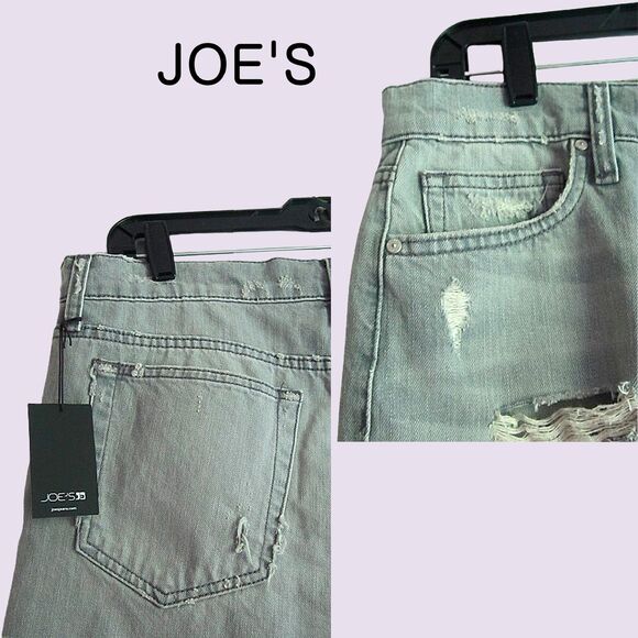 JOE's NEW GABRIELLE Grunge Distressed Denim Cut Off Shorts 30 - Picture 10 of 12